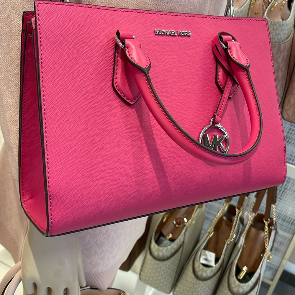 Michael Kors Sheila Medium Satchel
Dragonfruit 
NWT - Picture 7 of 16